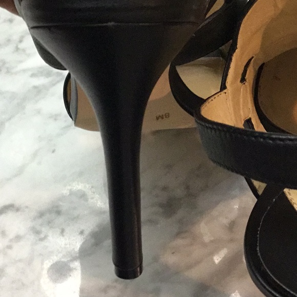 ‘Sexy’ Gianni Bini Black heel sandals size 8m. - Picture 6 of 7